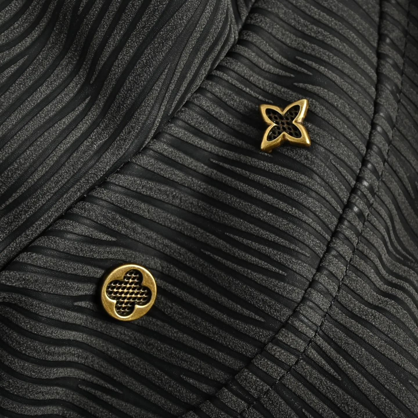 Louis Vuitton/Louis Vuitton twill button shoulder patch lapel jacket jacket